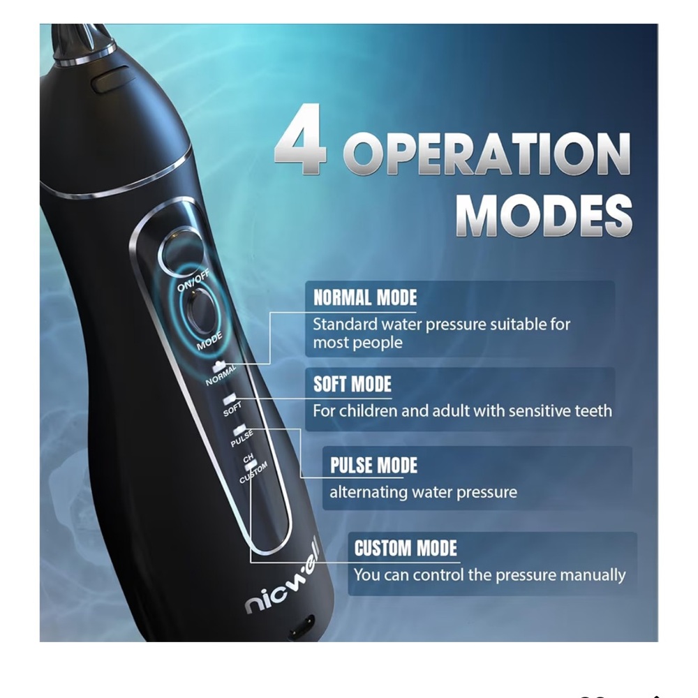 NEW Nicwell Smart Oral Irrigator (F5025) - Picture 8 of 9
